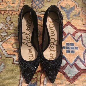 Sam Edelman Black Beaded Women's High Heels